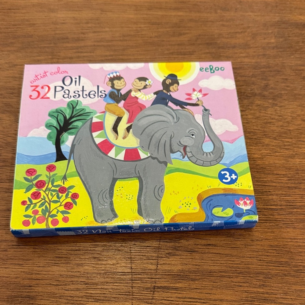 EBOO Oil Pastels for Kids - Vibrant Multicolor 32 piece Set - NEW